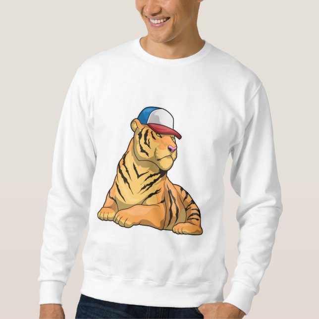Sweatshirt Casquette de tigre (Devant)