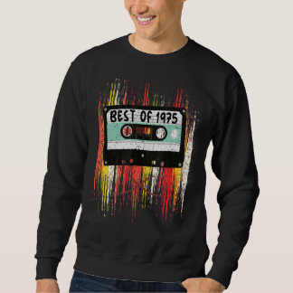 Sweatshirt Cassette De Musique Best Of 1975 Anniversaire Vint