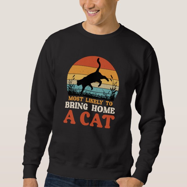 Sweatshirt cat cat  kittens hangover (Devant)
