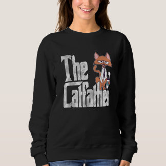 Sweatshirt Cat Dad The Catfather Crazy Coffee Cat Father Kitt