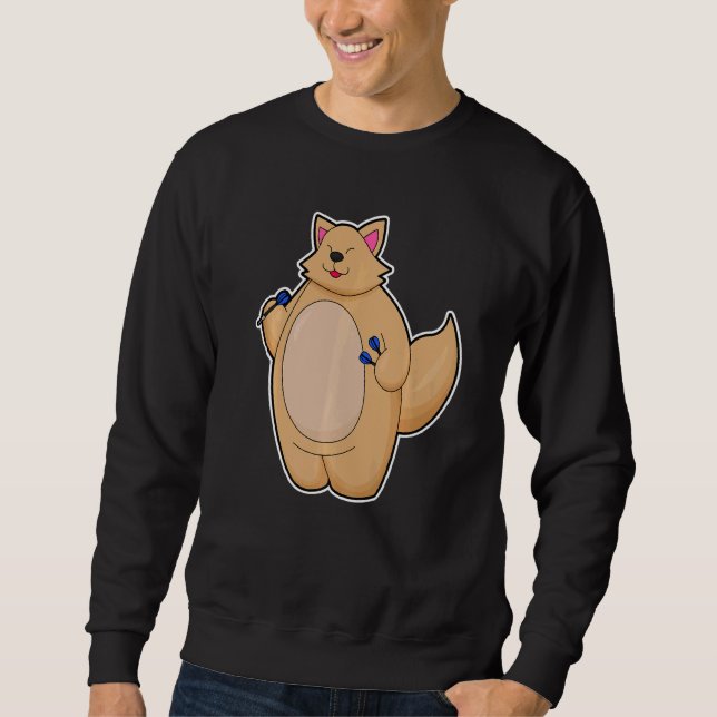 Sweatshirt Cat Darts Dart Sports   (Devant)