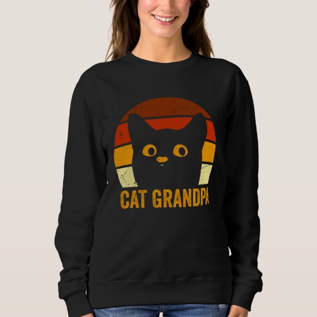 Sweatshirt Cat Grandpa (Devant)