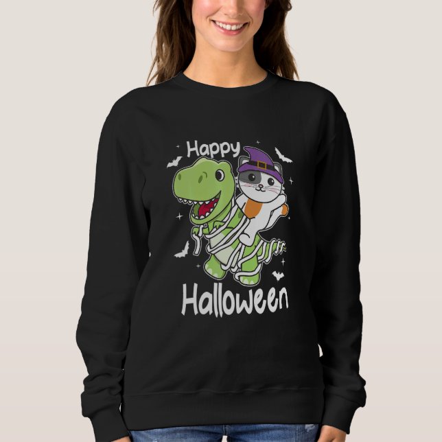 Sweatshirt Cat Happy Halloween Mummy Rex Cats Halloween (Devant)
