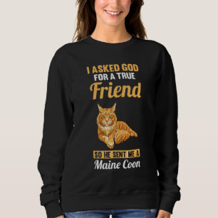Sweatshirt Cat Maine Coon 3