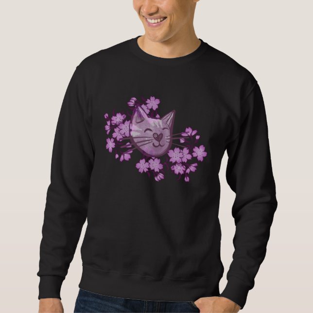 Sweatshirt Cat Person (Devant)