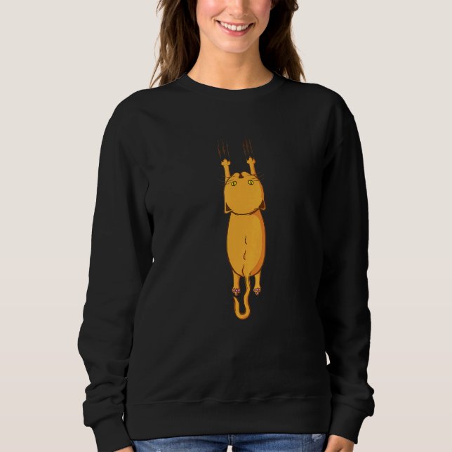 Sweatshirt Cat S'Accroche (Devant)