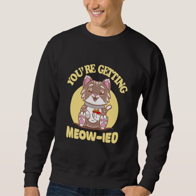 Sweatshirt Cat Wedding (Devant)