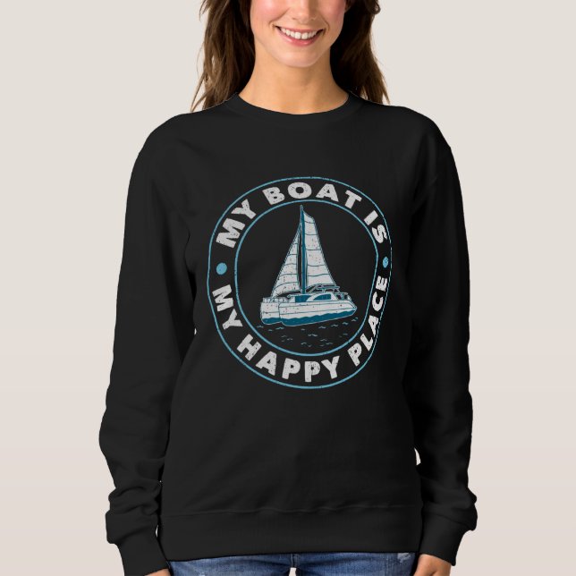 Sweatshirt Catamaran Two Hulls Sailing Quote Catamaran Captai (Devant)