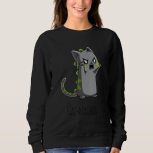 Sweatshirt Catasaurus Kitten Kitty Dinosaur T-Rex Dino Dino D