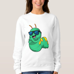 Sweatshirt Caterpillar avec lunettes de soleil