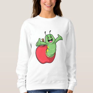 Sweatshirt Caterpillar with Apple