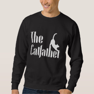Sweatshirt Catfather Funny mignon Chat Papa Père Fête Pet Ki