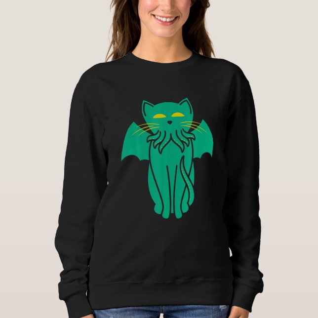 Sweatshirt Catthulhu  Cat (Devant)