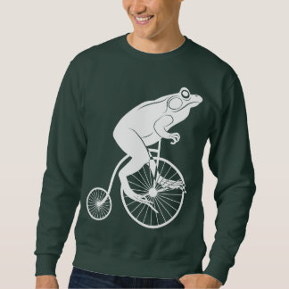 Sweatshirt Cavalier de grenouille sur le vélo de quart de