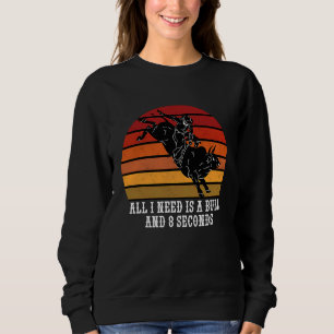 Sweatshirt Cavalier de taureau Rodéo de taureau 1