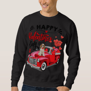 Sweatshirt Cavalier King Charles Espagnol Camion Rouge Heureu