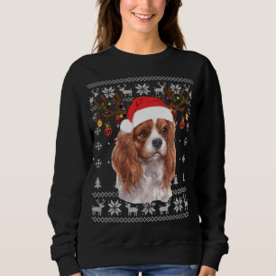 Sweatshirt Cavalier King Charles Spaniel Christmas Reindeer P