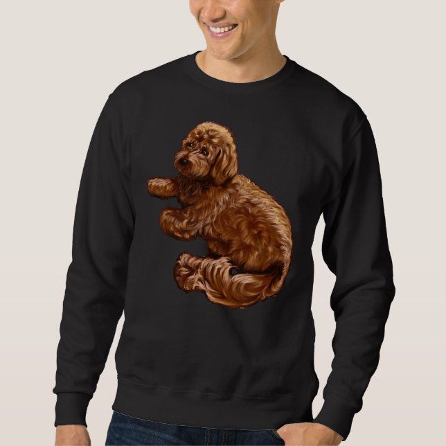 Sweatshirt Cavalier King Charles Spaniel Poodle Cavapoo Chiot (Devant)