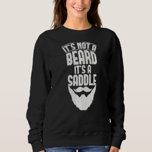 Sweatshirt Ce n'est pas une barbe c'est une selle qui dit pou