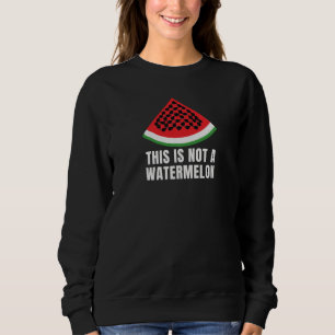Sweatshirt Ce n'est pas une pastèque - Palestinien keffiyeh