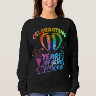 Sweatshirt Célébration De 11 Ans D'Être Impressionnant Annive