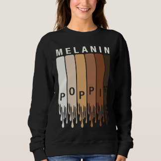Sweatshirt Célébration Rétro Mélanine Afro Mois de l'Histoire