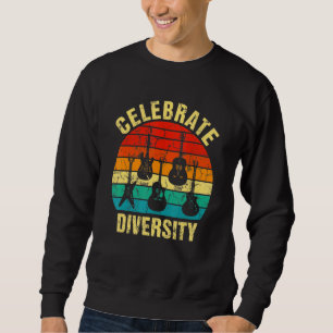 Sweatshirt Célébrer la diversité Guitare  Guitariste Musique 