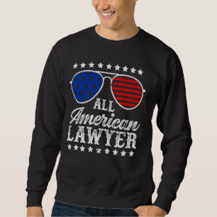 Sweatshirt Célébrez 4 juillet avec All American Lawyer USA