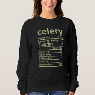 Sweatshirt Celery Nutrition Thanksgiving Costume alimentaire 