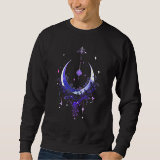 Sweatshirt Celestial Moon Gothic Witchy Dark Academia Astrono