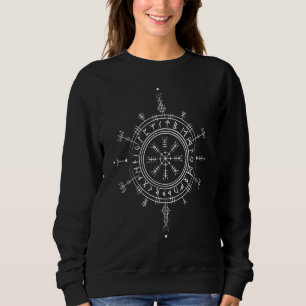Sweatshirt Celtic Lucky Charm Viking Compass Vegvisir Pagan r
