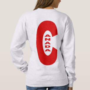 Sweatshirt cendre dos femme  DESIGN  CANADA 