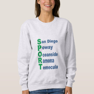 Sweatshirt cendre femme SPORT TOURISME CA