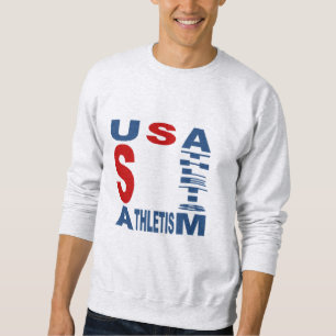 sweatshirt cendre homme  USA  ATHLETISM