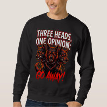 Cerberus Three Heads One Opinion Funny Myth Humor