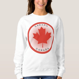 Sweatshirt Cercle de feuille d'érable du Canada