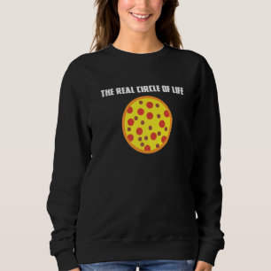 Sweatshirt Cercle Of Life Drôle Pizza Pizza Chef Rond Foods