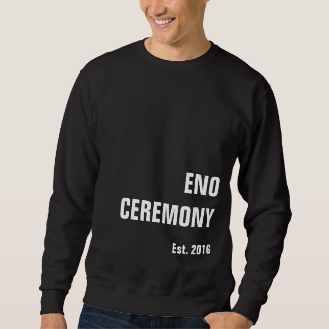 Sweatshirt CÉRÉMONIE ENO Eno est un bon chien (Devant)