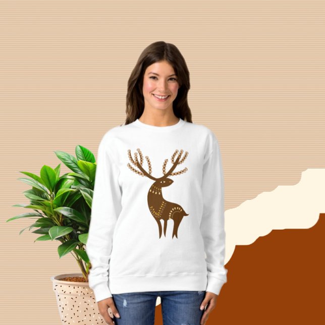 Sweatshirt Cerf Brown (Créateur téléchargé)