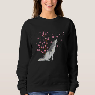 Sweatshirt Cerise Blossom Sibérie Husky Animal Japonais Saku