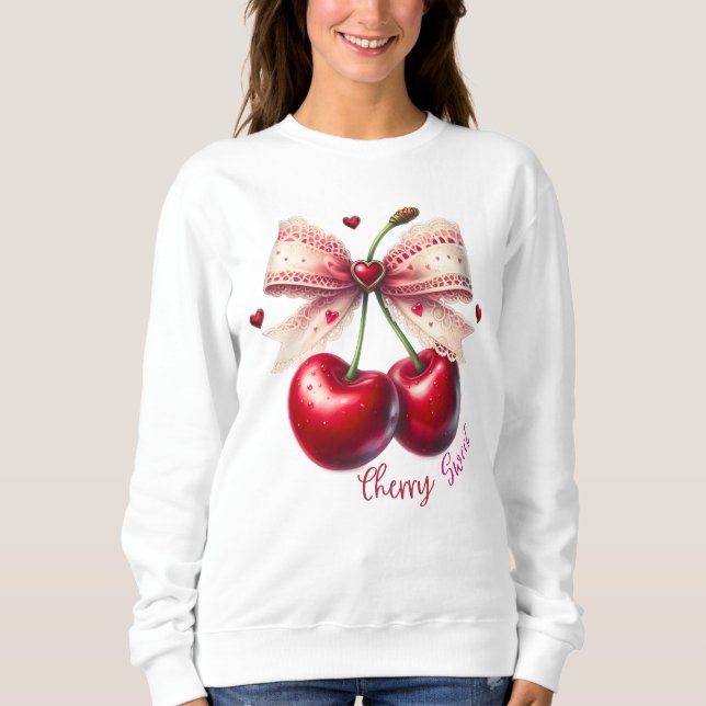Sweatshirt Cerise Douce (Devant)