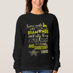 Sweatshirt Certaines Filles Comme Les Diamants J'Aime Camo So