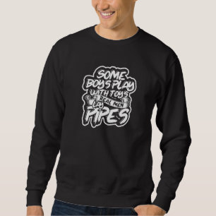 Sweatshirt Certains Garçons Jouent Avec Des Jouets De Véritab