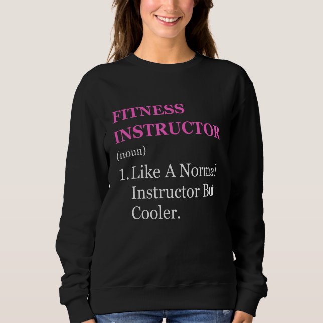 Sweatshirt Certified fitness instructor appreciation dance gy (Devant)