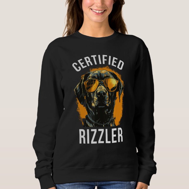 Sweatshirt Certified Rizzler, Funny Meme, Meme, W Rizz (Devant)