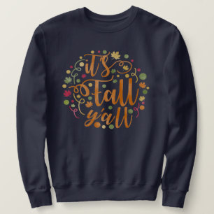 Sweatshirt C'est Automne Y'all Watercolor Feuilles Unisex
