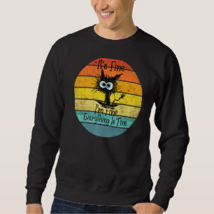 Sweatshirt C'Est Beau Je M Bien Tout Est Beau Noir Fou