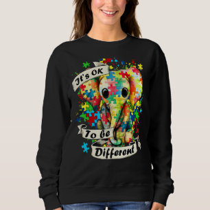 Sweatshirt C'est bon d'être un autre Autisme éléphant