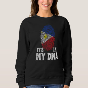 Sweatshirt C'Est Dans Mon Adn Fière Fête Filipino Drapeau Mar