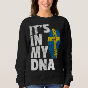 Sweatshirt C'est dans mon Adn Suède Drapeau suédois Hommes fe